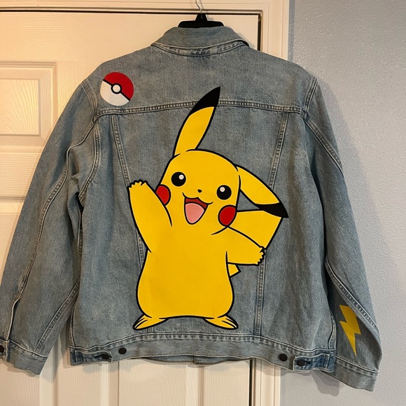 X-LARGE, LEVI'S X POKEMON STONE VINTAGE FIT TRUCKER JACKET PIKACHU, New w/ Tags - Picture 3 of 6